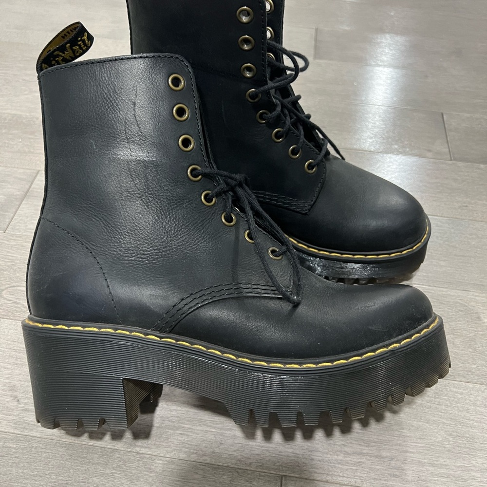 Dr. Martens Black Chunky Combat Boots